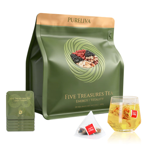 Five Treasures Tea — Natural Energy & Vitality
